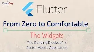 Flutter :  From Zero To Comfortable - The Widgets