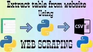 How to extract tables from websites in Python | Store all tables from Website to Excel using python?