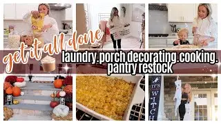 *NEW* GET IT ALL DONE COOKING LAUNDRY, PANTRY RESTOCK PORCH DECORATE TIFFANI BEASTON HOMEMAKING 2022