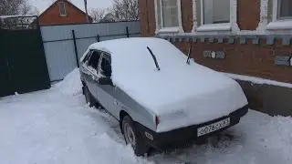Замаслал девятку. До нас тоже дошёл снег