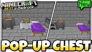 Minecraft - POP UP CHEST | Secret |[ Redstone Tutorial ] MCPE / Bedrock / Xbox / Switch