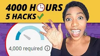 How To Get 4000 Hours Watch Time Fast On YouTube (5 Hacks Explained) ➕ Mistakes To Avoid⚠