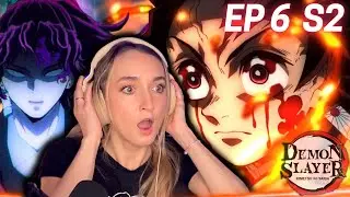What Just Happened?! (TANJIRO vs DAKI)🔥 Demon Slayer S2 (REACTION) Ep 6 Entertainment District