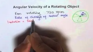 Find Angular Velocity Concept with Examples IB SL Math MCR3U