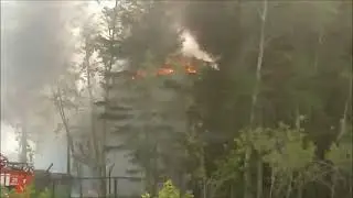 2022-07-18 Пожар на площадке завода СибТеплоМаш (Гидростроитель), возле бассейна 