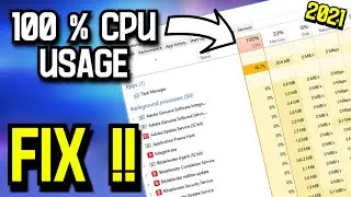 ➢Fix 100% CPU usage in windows 10 | High CPU usage problem fix | stuck on 100% CPU usage