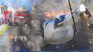 Helicopter Explosion Fire Callouts (LSPDFR - 1147)