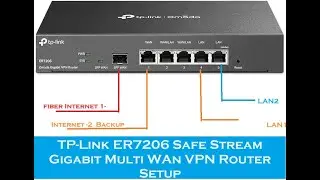 TP Link TL-ER7206 SafeStream Multi WAN Gigabit VPN Router Setup | Load Balance | Failover