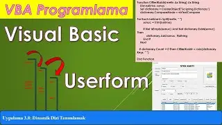 Excel VBA - Uygulama 3.8: Dinamik Dizi Tanımlamak