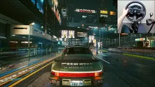Cyberpunk 2077 | Porsche 911 Turbo SAMURAI | Steering Wheel | Gameplay