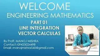 part 01 vector calculas line integretion
