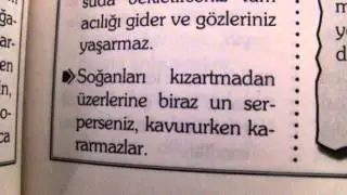 Soğaları kızartmadan önce