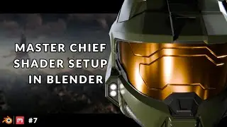 Blender Master Chief Helmet Texturing Tutorial | Ep7 | Materials | #Blender #Texturing