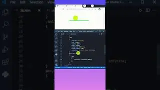 Amazing css||Ball move on a line 