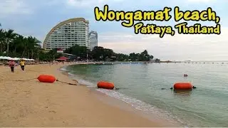 Wongamat beach in Pattaya / Пляж Вонгамат в Паттайе (HD)