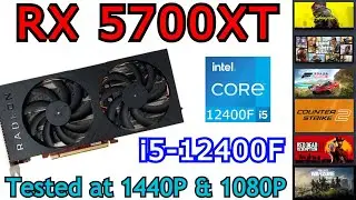 RX 5700XT + i5 12400F | Resizable Bar - On | PCIe 4.0 | 6 Games tested at 1440P & 1080P (2024)