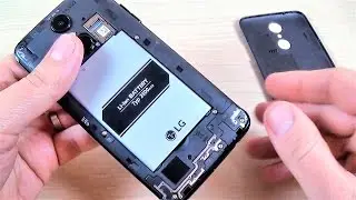 LG K4 (2017) - How to Remove the Back Cover and the Battery