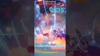 Candace HP% Burst DPS Build #genshinimpact #candace #youtube #youtubeshorts (hybrid candace build)