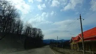 Дорога Краснодар - Гуамка, через Саратовскую и Апшеронск, март 2017