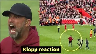 😍Klopp crazy reaction after the win against Everton | M. Salahs Brace vs Everton