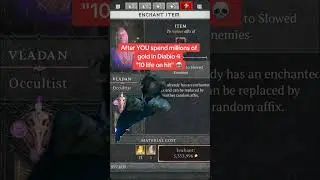 Who needs gold in Diablo 4 🤣 only used 100 million    I'll get it eventually