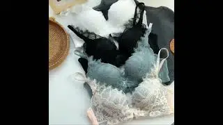 Sexy Lingerie Seamless Adjustable Elegant Bra for Women Push Up Comfortable Flower Print Underwear B