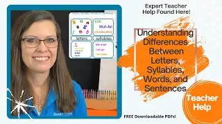 Differences Between Letters Syllables, Words, and Sentences EARLY READING AND WRITING TEACHING VIDEO