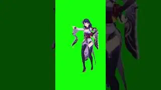 Raiden Shogun Fortnite Default Dance Green Screen