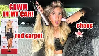 GRWM In My Car for A Red Carpet, Total Chaos! | Rosie McClelland