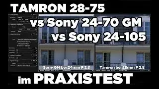 Tamron 28-75 vs. Sony 24-70 GM vs. 24-105 im Praxistest (deutsch)