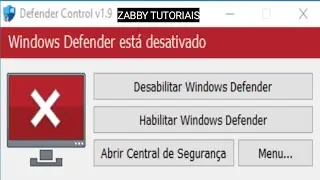 COMO DESATIVAR O WINDOWS DEFENDER  DEFINITIVAMENTE NO WINDOWS 10 ZABBY TUTORIAIS
