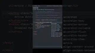 Active and Disabled Button in Bootstrap 