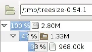 TreeSize for Unix, GTK+ disk usage analyzer