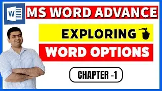 Lesson 1 : MS Word Advance Options for Pro User || MS WORD ADVANCE TUTORIAL