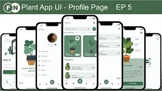 Flutter UI Design - Plant App - Profile Page - 5/6