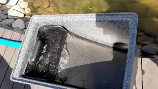 Как почистить пруд без слива воды