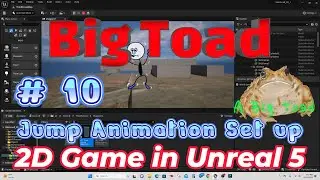 Vol. 10 Unreal 5  - 2D game Tutorial - Set jump/fall animation