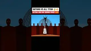 Saitama vs eren and all Titan 🔥😱 || saitama serious badass mode #shorts #anime #badass #moments
