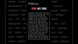 All HTML Tags in One Video 🤩🤩🤩 