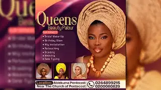 HOW TO DESIGN BEAUTY PALOUR FLYER 2023 IN TWI - PHOTOSHOP TUTORIALS