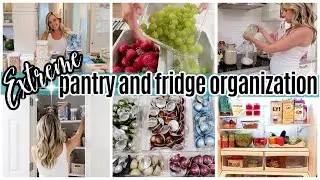 *NEW* EXTREME PANTRY ORGANIZATION + FRIDGE ORGANIZATION + GROCERY HAUL // TIFFANI BEASTON HOMEMAKING