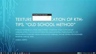 Texture classification in Matlab of KTH-TIPS