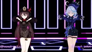 [MMD] Genshin Impact Gomy x3-Hu Tao & Furina #genshinimpact #hutao #furina #genshin #mmd