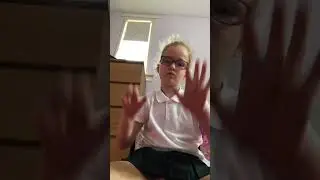 Enthusiastic Young Girl Performs a Finger Dance#fingerdance #dance #kidstalent #rhythm