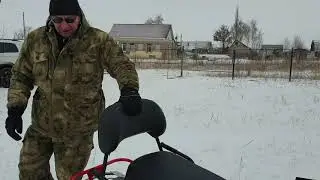 снегоход шармакс 550 , установка  спинки для второго пассажира.
