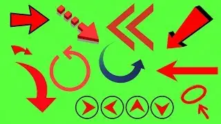 Green Screen Animated Tutorial Arrows Effect