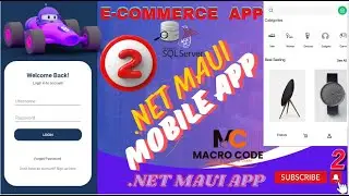 EPISODE 2 Complete E-Commerce .NET MAUI Mobile App ll.NET 8.0.NET MAUI App With Orders,Cart,Login 🚀💥