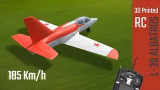 Fully 3D Printed L39 Albatros RC EDF Jet Model Airplane