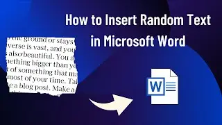 Easily Add Random Filler Text into your Microsoft Word Docs