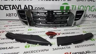Рестайлинговая решетка радиатора под камеру на Nissan Patrol 62 с 2010г